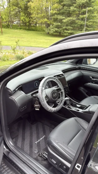 Hyundai Tucson interior after a full deep clean