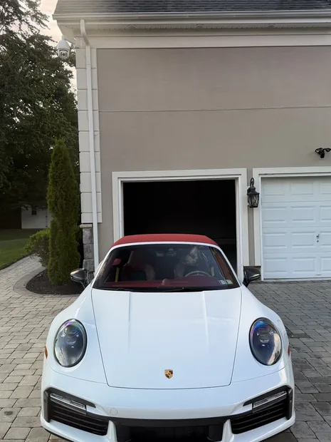 White Porsche 911 after an exterior detail